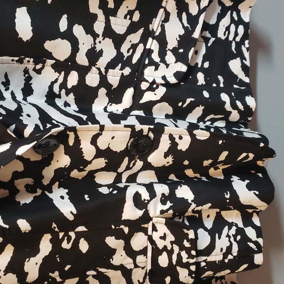 Notations Black and White Three-quarter Sleeve Jacket, XL - Picture 4 of 7